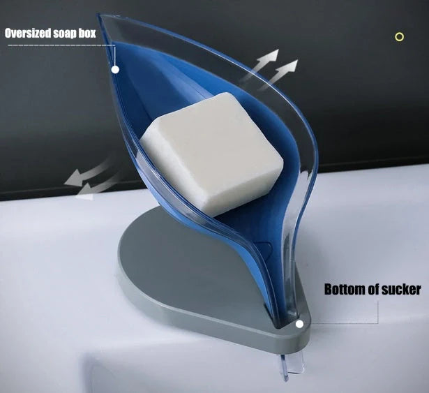 ABS soap holder with suction cup in various colours for sink organisation