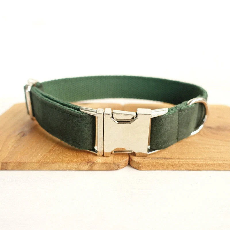 MUTTCO Adjustable Pet Collar with Bow Traction Set in various colors and sizes