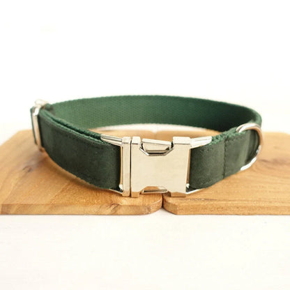 MUTTCO Adjustable Pet Collar with Bow Traction Set in various colors and sizes