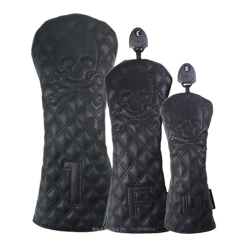 Golf waterproof protective cover for wooden poles in black and white options