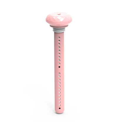 White columnar USB humidifier diffuser with 54mm diameter next to car cup holder
