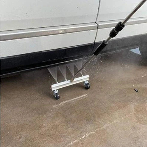 Premium Car Chassis Cleaning Brush with Adjustable Wand for Efficient Undercarriage Cleaning
