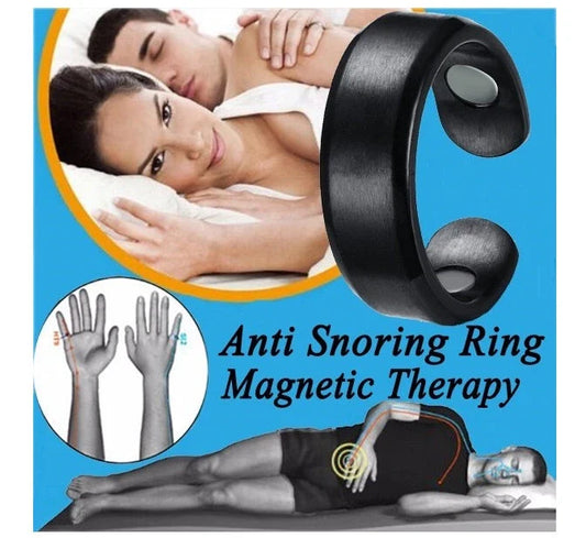 Adjustable Anti-Snoring Acupressure Ring in various colors and styles for sleep apnea and snoring relief