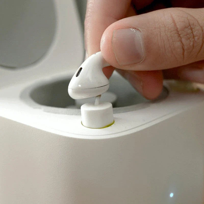 Earbuds Cleaning Kit with Automated Charging Case and Precision Cleaning Brush for AirPods