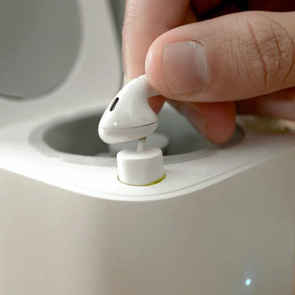 Earbuds Cleaning Kit with Automated Charging Case and Precision Cleaning Brush for AirPods
