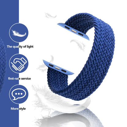 Apple Watch compatible nylon strap with plastic head in five colour options