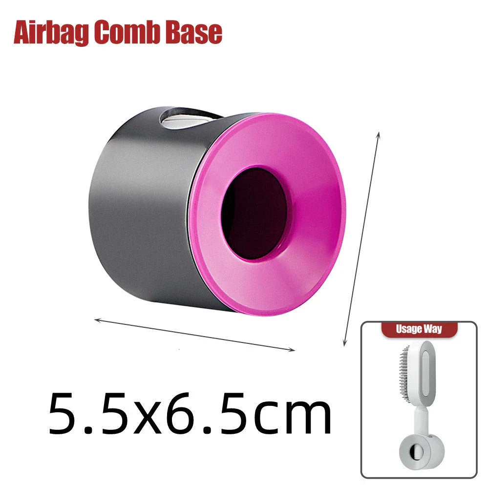 Premium self-cleaning hair brush with airbag massage technology for smooth, healthy hair