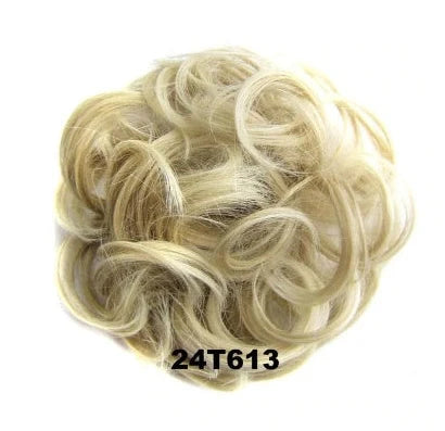 Hair ring wig in various colours from 1# to Burg, showing synthetic fibres and natural hairline for temporary styling