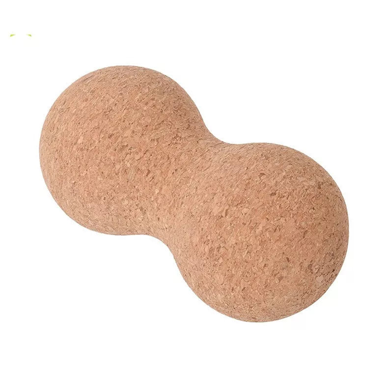 Natural cork peanut ball for yoga and muscle recovery