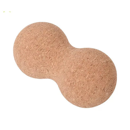 Natural cork peanut ball for yoga and muscle recovery