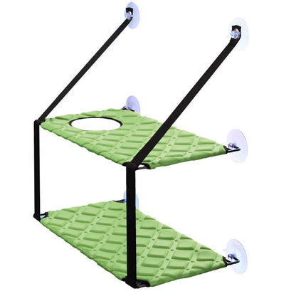 Cat Hammock Window Resting Seat Perch for indoor cats, durable and space-saving