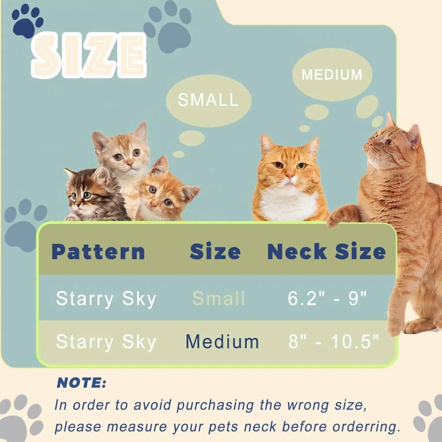 Soft adjustable cat cone collar in constellation pattern showing fastener and soft edging