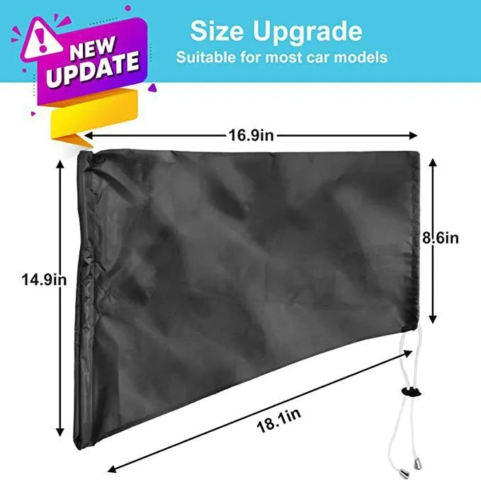 Grey waterproof cover for electric vehicle charging port with drawstring closure