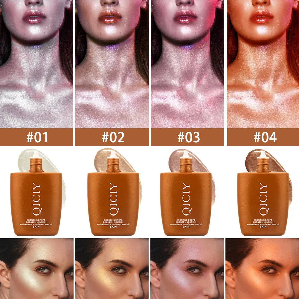 30ML face and body contour highlighting liquid in four shade options