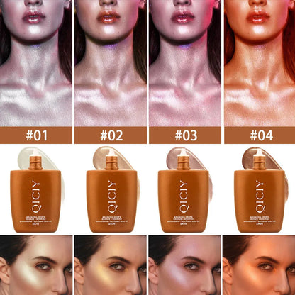 30ML face and body contour highlighting liquid in four shade options