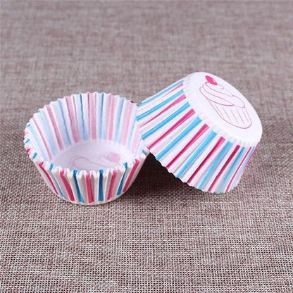 Colourful paper cupcake baking cups in a variety of vibrant shades, perfect for home baking and decorating