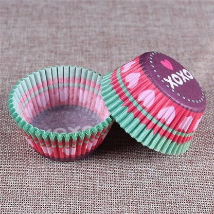 Colourful paper cupcake baking cups in a variety of vibrant shades, perfect for home baking and decorating