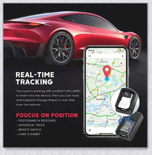 Mini magnetic car GPS tracking device with no monthly fee, perfect for monitoring vehicles, pets, and people in real-time