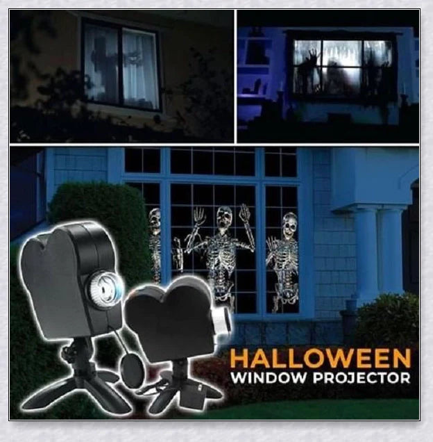 Halloween Holographic Projection - Spooky Holographic Display for Window Decor