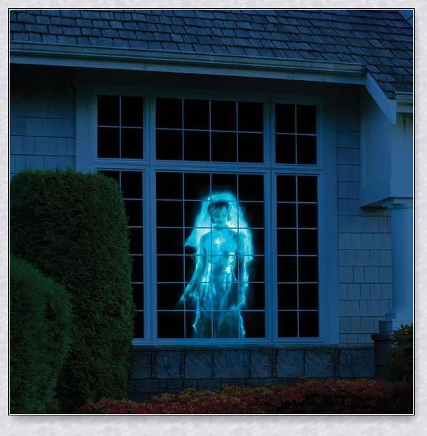 Halloween Holographic Projection - Spooky Holographic Display for Window Decor