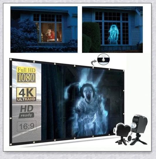 Halloween Holographic Projection - Spooky Holographic Display for Window Decor