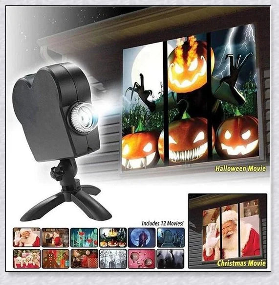 Halloween Holographic Projection - Spooky Holographic Display for Window Decor