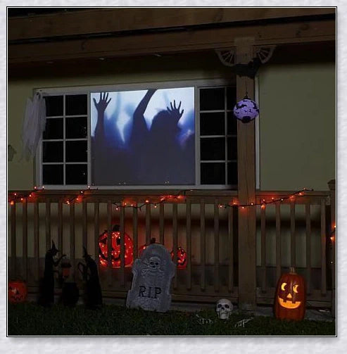 Halloween Holographic Projection - Spooky Holographic Display for Window Decor