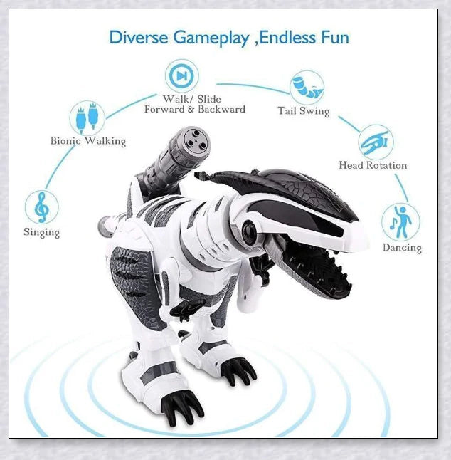 Intellisaur Remote Control Dinosaur Toy Robot for Kids - Interactive Electronic Pet RC Robot Toy