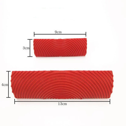 DIY Wood Graining Rubber Roller Set - Achieve a professional-looking wood grain effect on walls, doors, and furniture