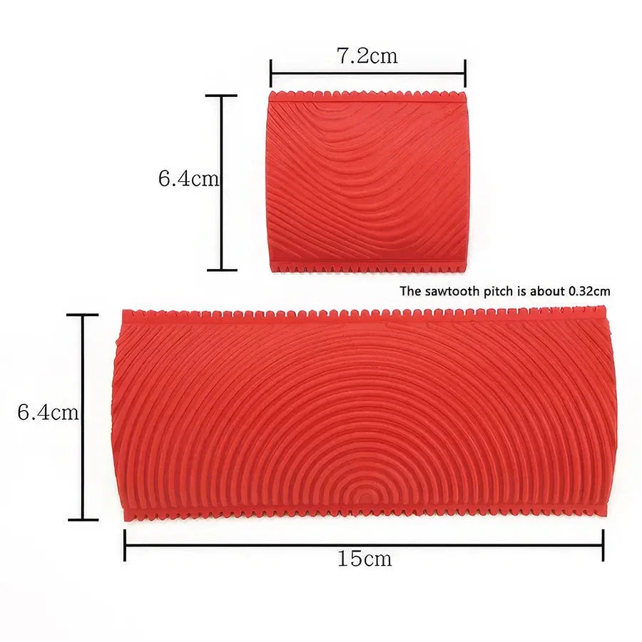 DIY Wood Graining Rubber Roller Set - Achieve a professional-looking wood grain effect on walls, doors, and furniture