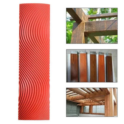 DIY Wood Graining Rubber Roller Set - Achieve a professional-looking wood grain effect on walls, doors, and furniture