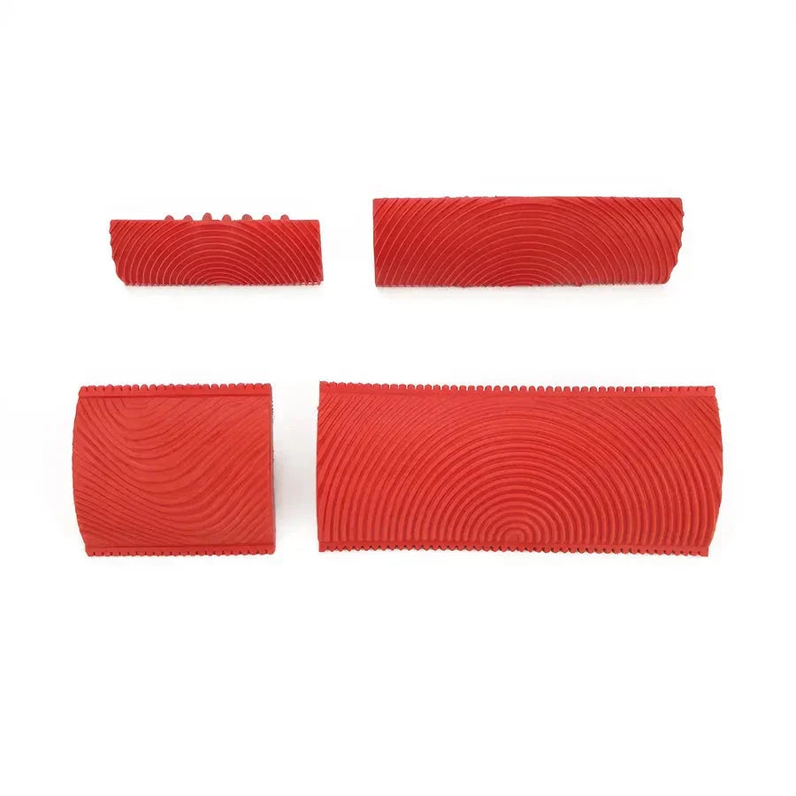DIY Wood Graining Rubber Roller Set - Achieve a professional-looking wood grain effect on walls, doors, and furniture