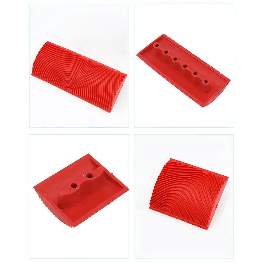 DIY Wood Graining Rubber Roller Set - Achieve a professional-looking wood grain effect on walls, doors, and furniture