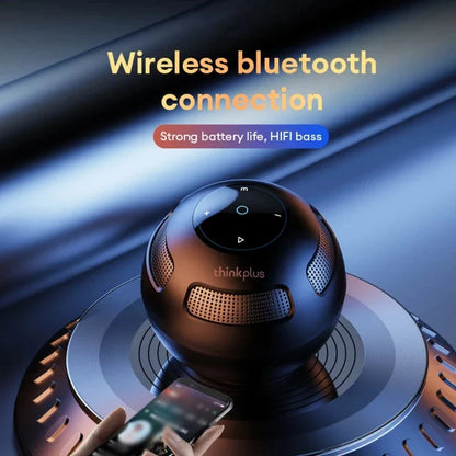 Bluetooth 5.3 Portable Speaker with Subwoofer and Surround Sound for Immersive Audio Experience