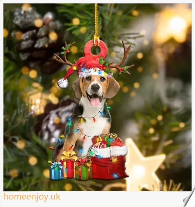 Acrylic Sleeping Dog Angel Hanging Ornament, Decorative Pendant for Cars, Homes, and Offices