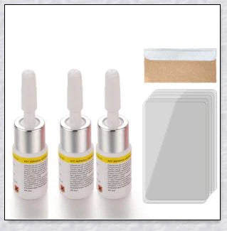 Windshield Repair Kit with Crack Glass Repair Fluid for easy DIY windshield repair