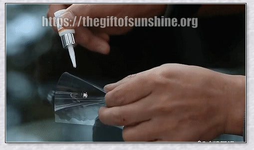 Windshield Repair Kit with Crack Glass Repair Fluid for easy DIY windshield repair