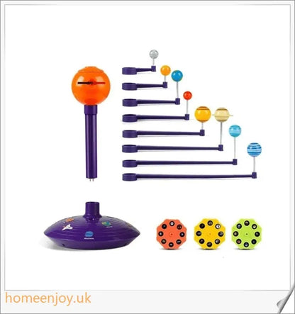 Colourful Solar System Sky Projector - Captivating planetarium display with sun and 8 movable planets for educational and entertaining home use