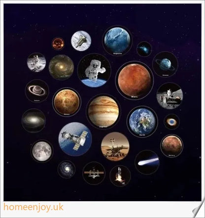 Colourful Solar System Sky Projector - Captivating planetarium display with sun and 8 movable planets for educational and entertaining home use