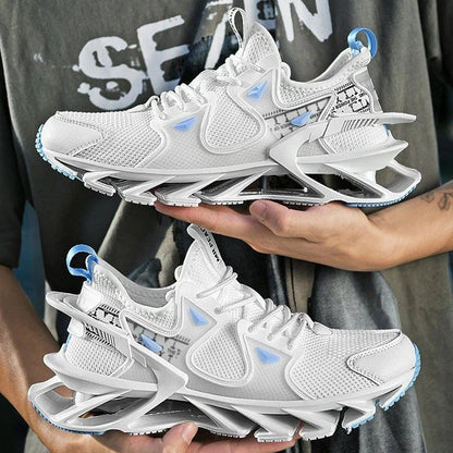 Breathable and stylish flying woven sneakers for men in a variety of colours and sizes
