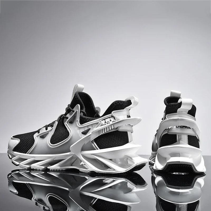 Breathable and stylish flying woven sneakers for men in a variety of colours and sizes