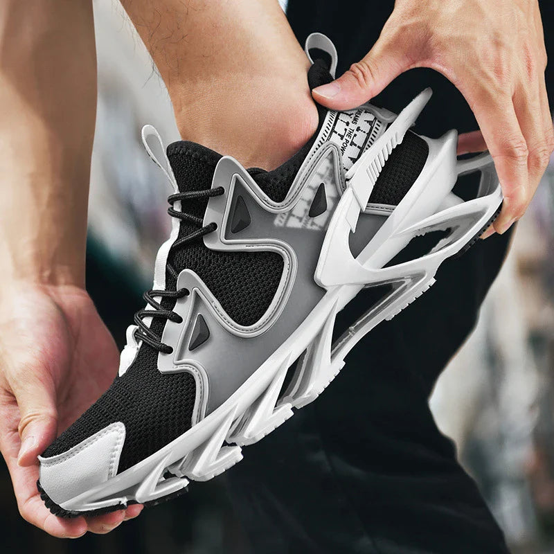 Breathable and stylish flying woven sneakers for men in a variety of colours and sizes