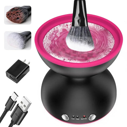 Electric USB Makeup Brush Cleaner & Dryer - Thoroughly clean and dry your makeup brushes in seconds for flawless makeup application
