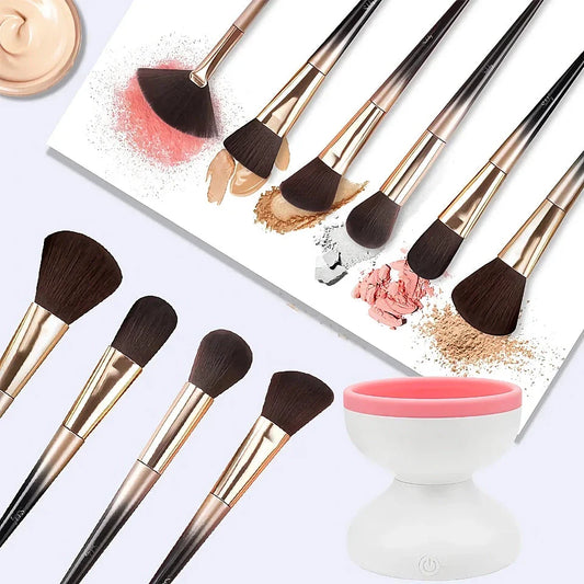 Electric USB Makeup Brush Cleaner & Dryer - Thoroughly clean and dry your makeup brushes in seconds for flawless makeup application