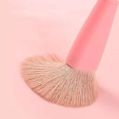 4-in-1 Multifunctional Detachable Makeup Brush Set - Portable Beauty Tools with Premium Synthetic Fibres and Sturdy Plastic Handle