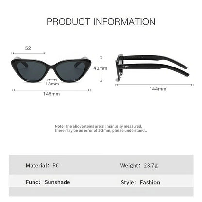 Fashion Cat Eye Sunglasses for Women with Vintage-Inspired Design and UV Protection