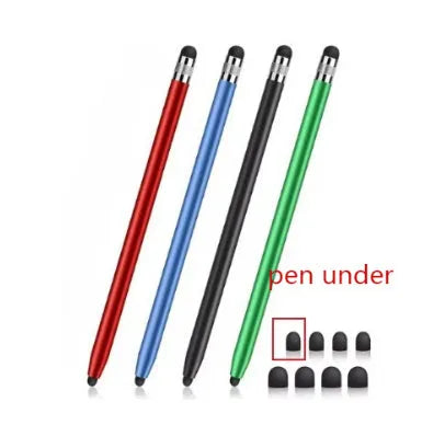 Two-in-one metal touch screen pen in various colours for use with Samsung, Apple, and Xiaomi devices