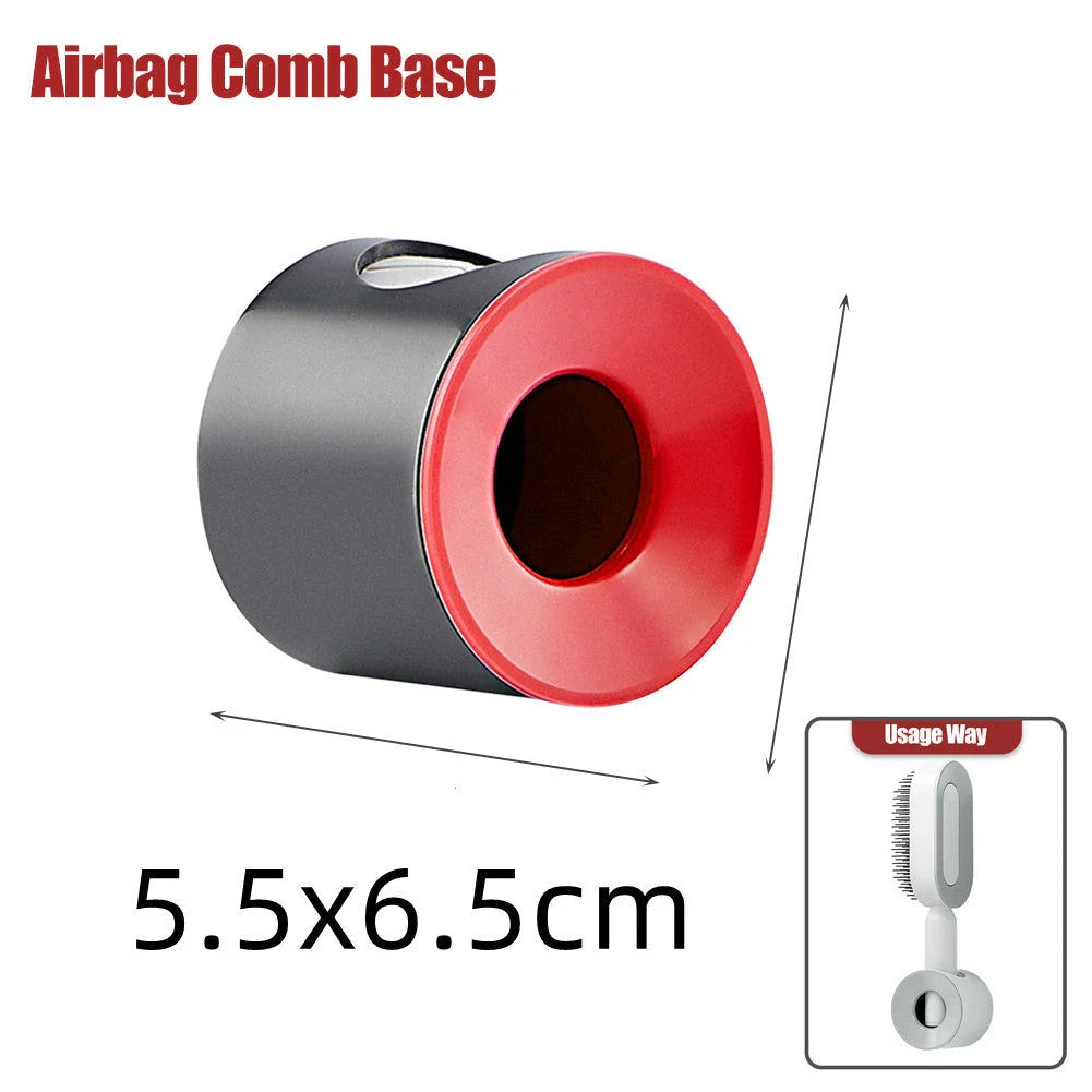 Premium self-cleaning hair brush with airbag massage technology for smooth, healthy hair