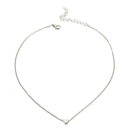 A stylish double-sided love pendant necklace made of premium alloy and featuring a chic geometric design, perfect for elevating any outfit.
