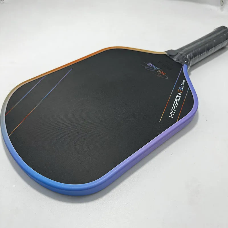 Aurora Multicolor Hyperion 3s pickleball racket with carbon fibre frame and honeycomb core construction